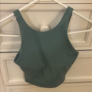 lululemon athletica High-Neck Crop Tank Top - Teal Green